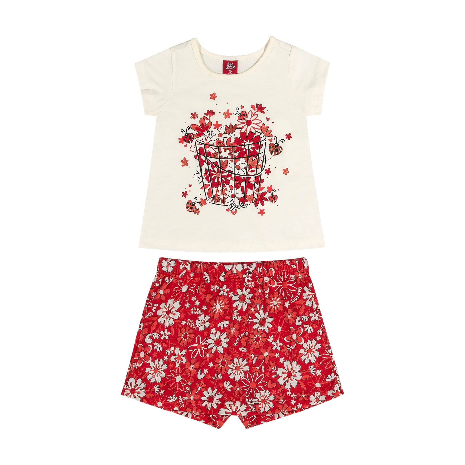 Red Flowers Bug PEEK A BOO