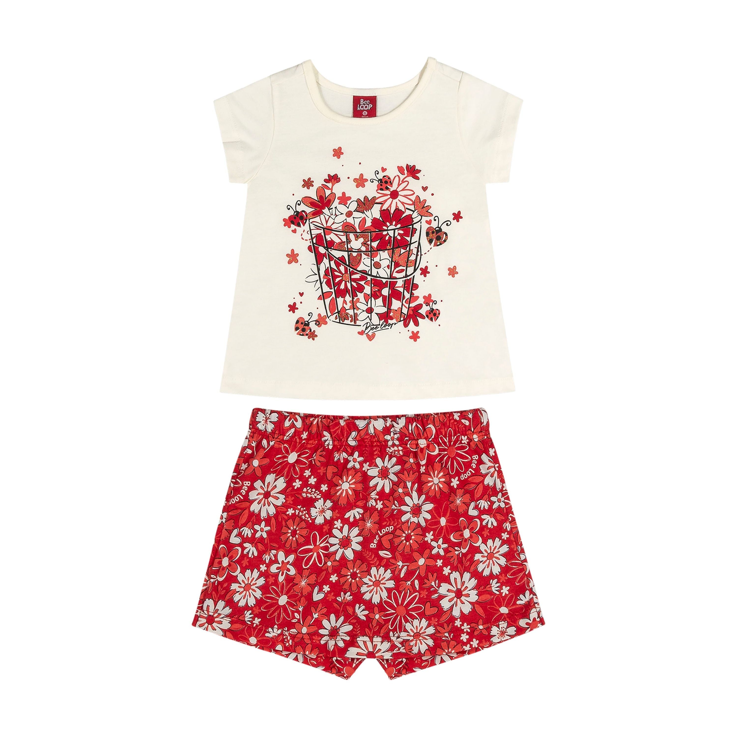 Red Flowers Bug PEEK A BOO