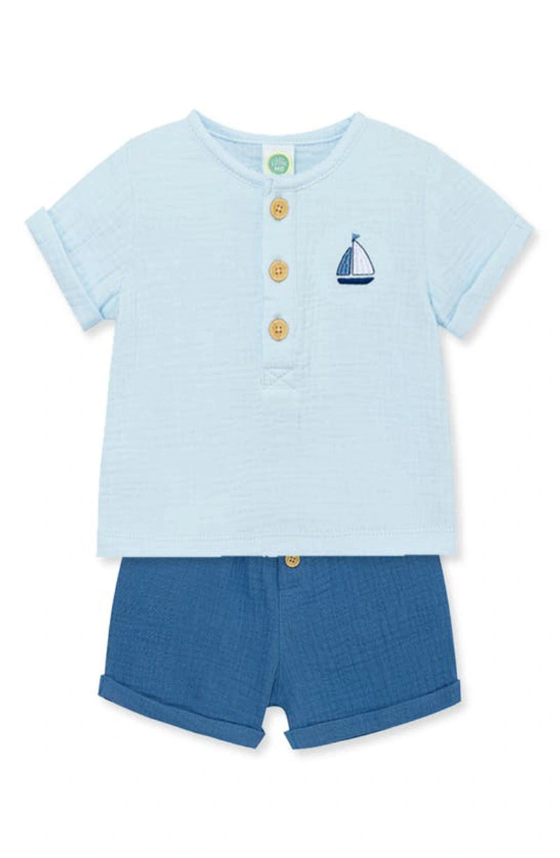 set of two sailboat top & shorts