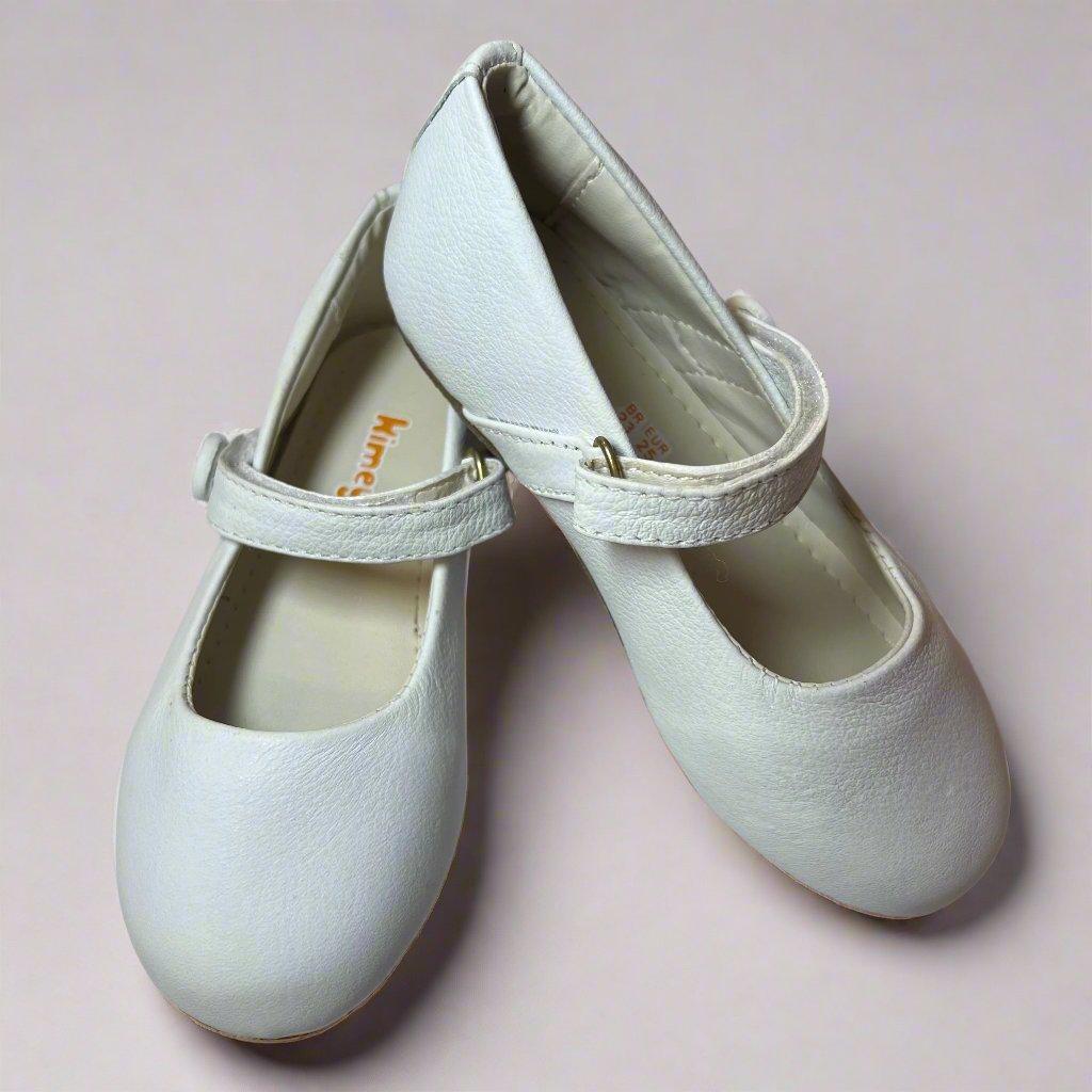 White Ballerinas PEEK A BOO