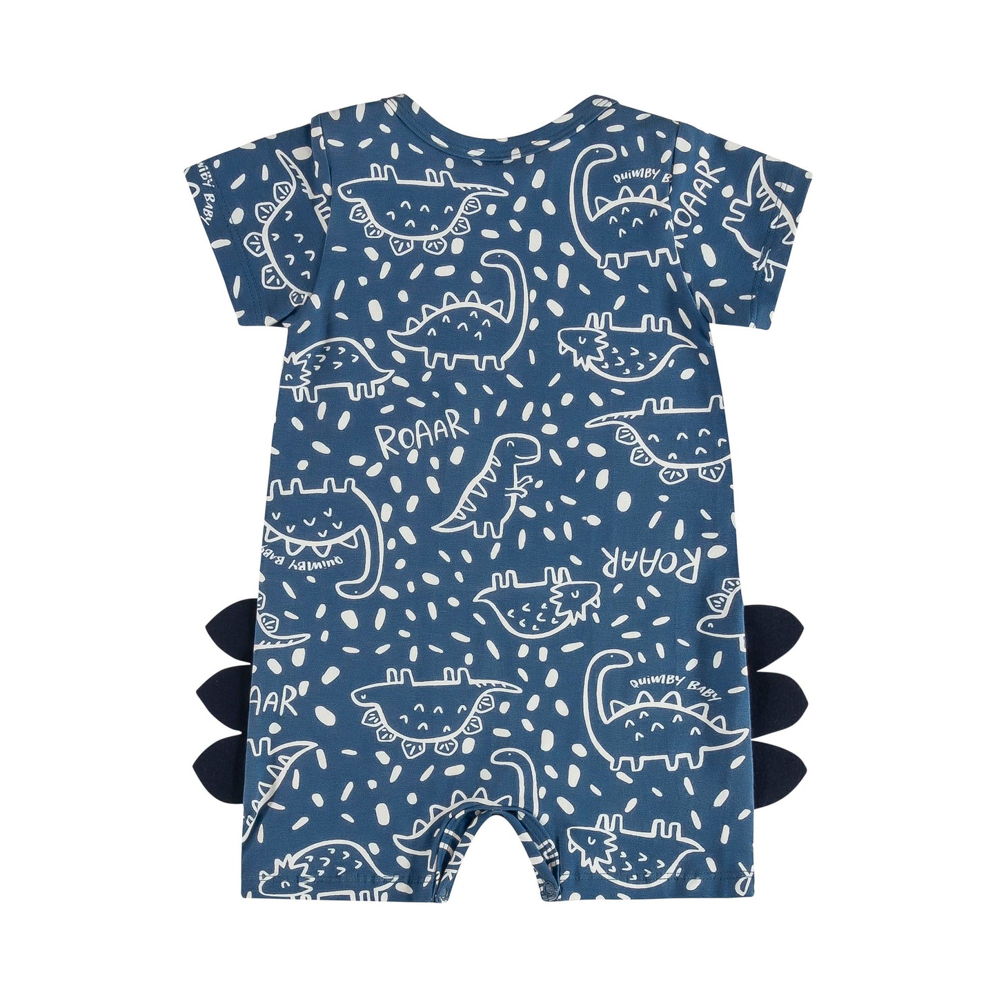 blue dino romper