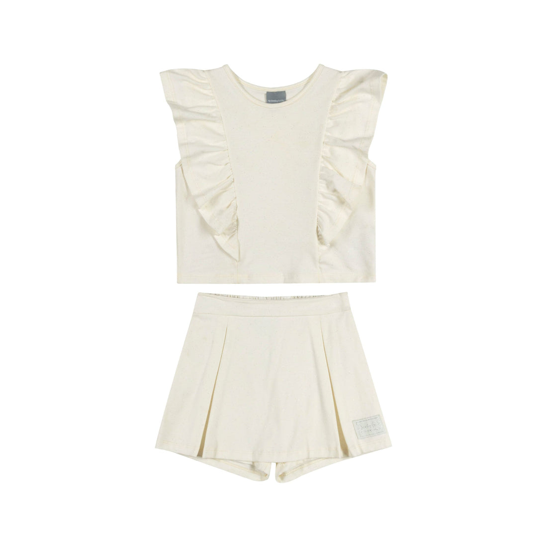 White Shimmery Set PEEK A BOO