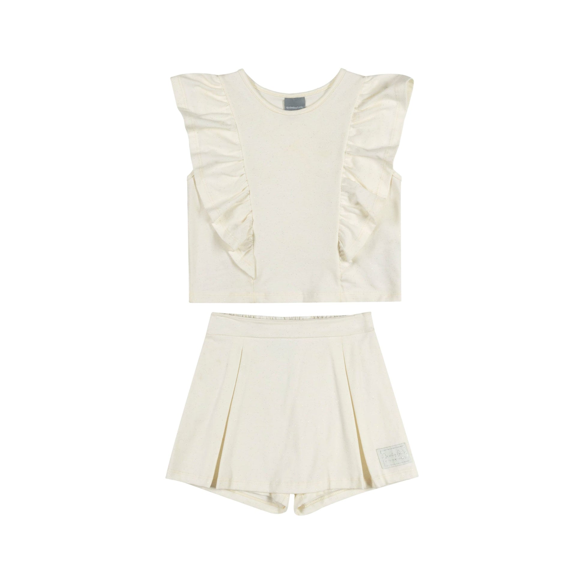 White Shimmery Set PEEK A BOO