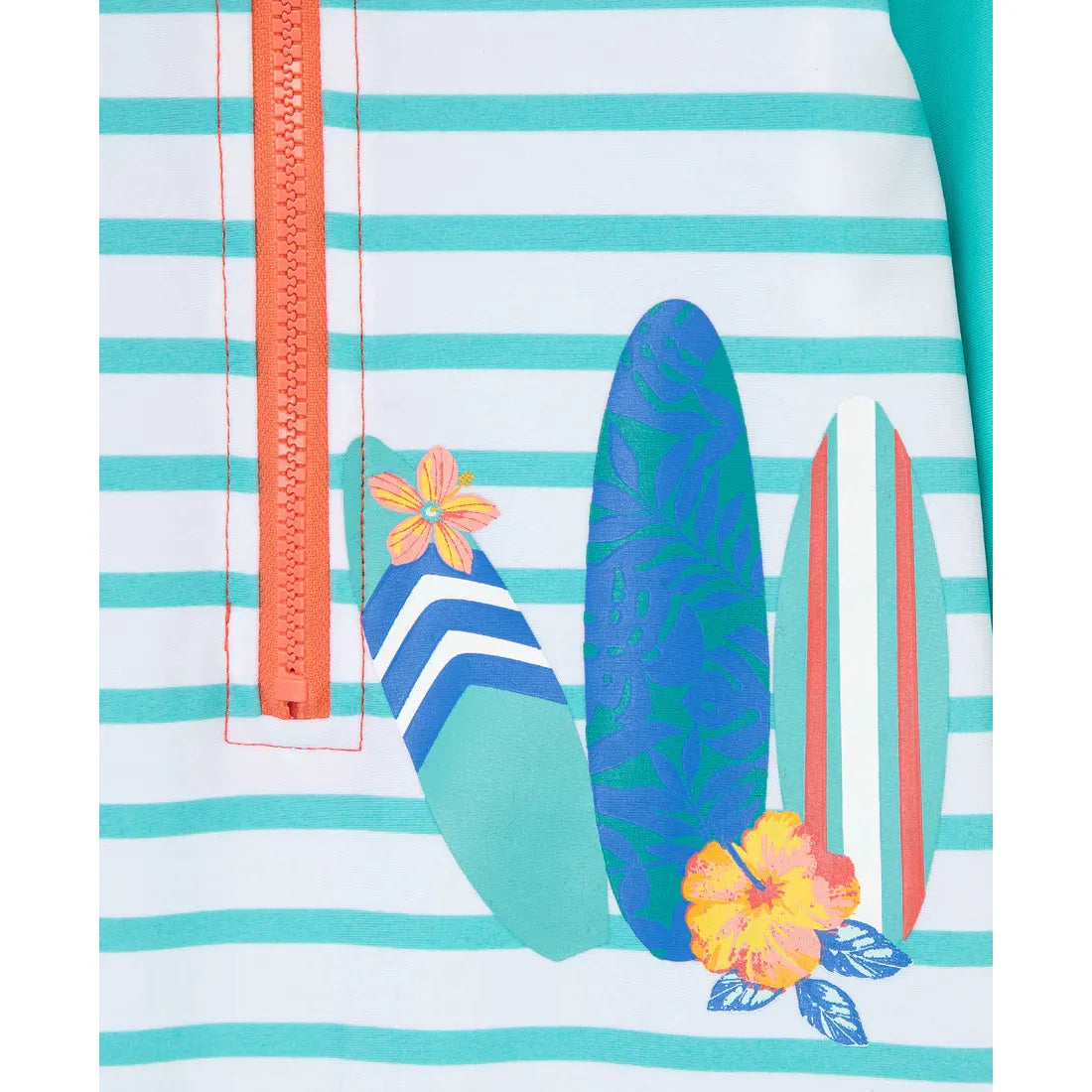 tropical long sleeve infant rashguard suit