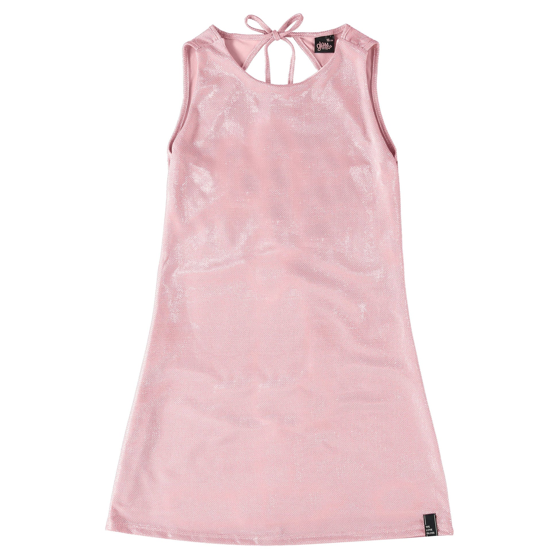 Pink Shimmery dress PEEK A BOO