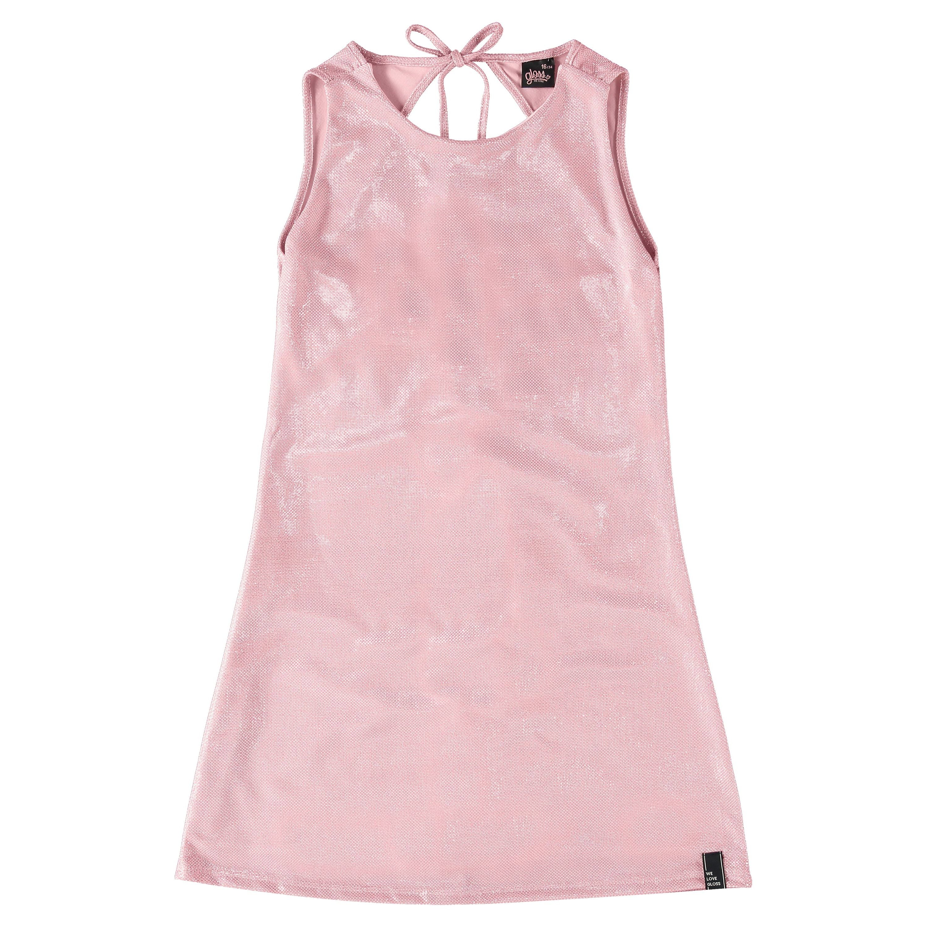 Pink Shimmery dress PEEK A BOO