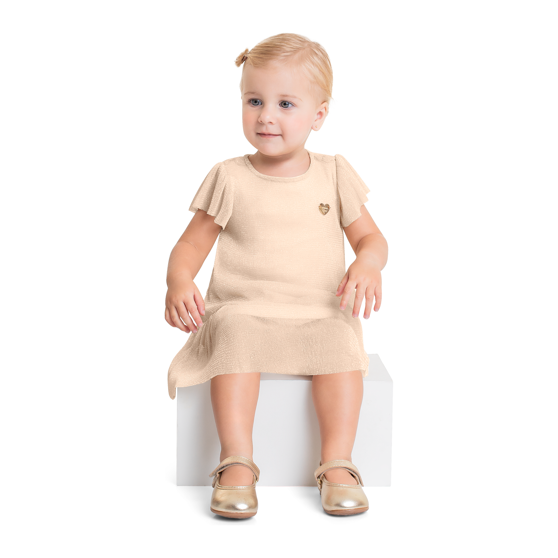 Gold Cream Tulle PEEK A BOO