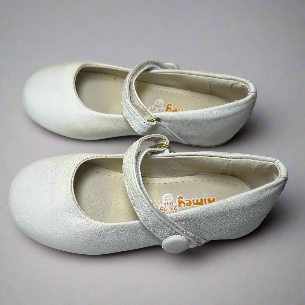 White Ballerinas PEEK A BOO