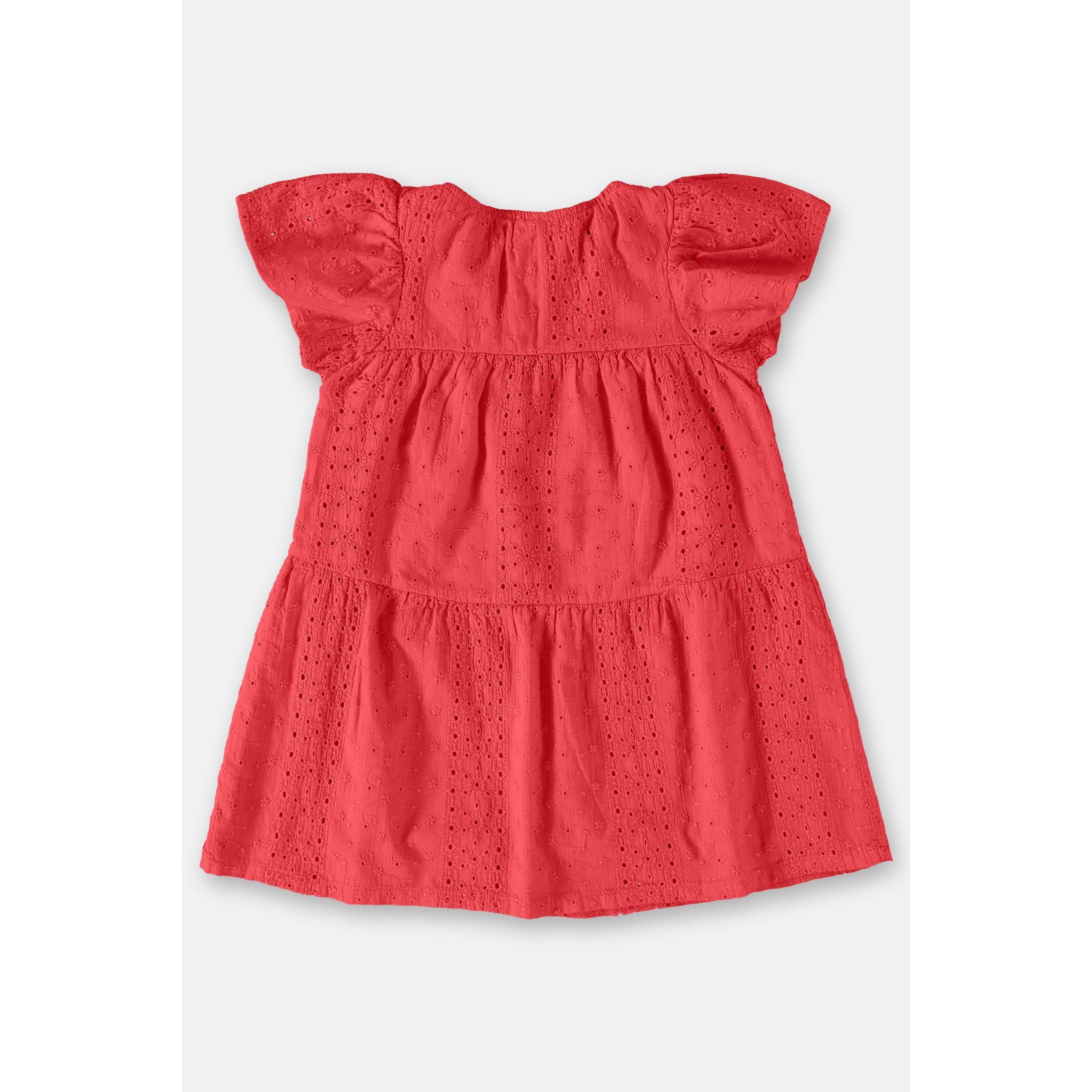 Red laise dress PEEK A BOO