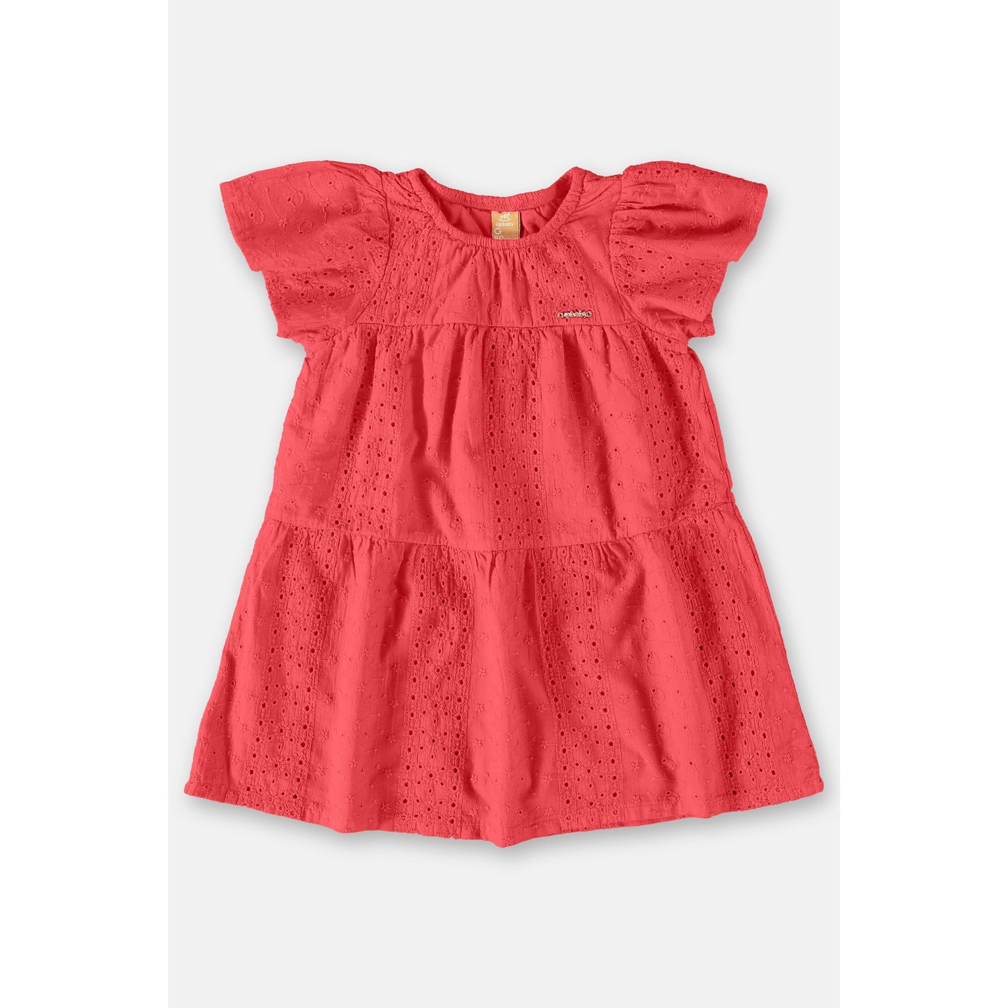 red laise dress
