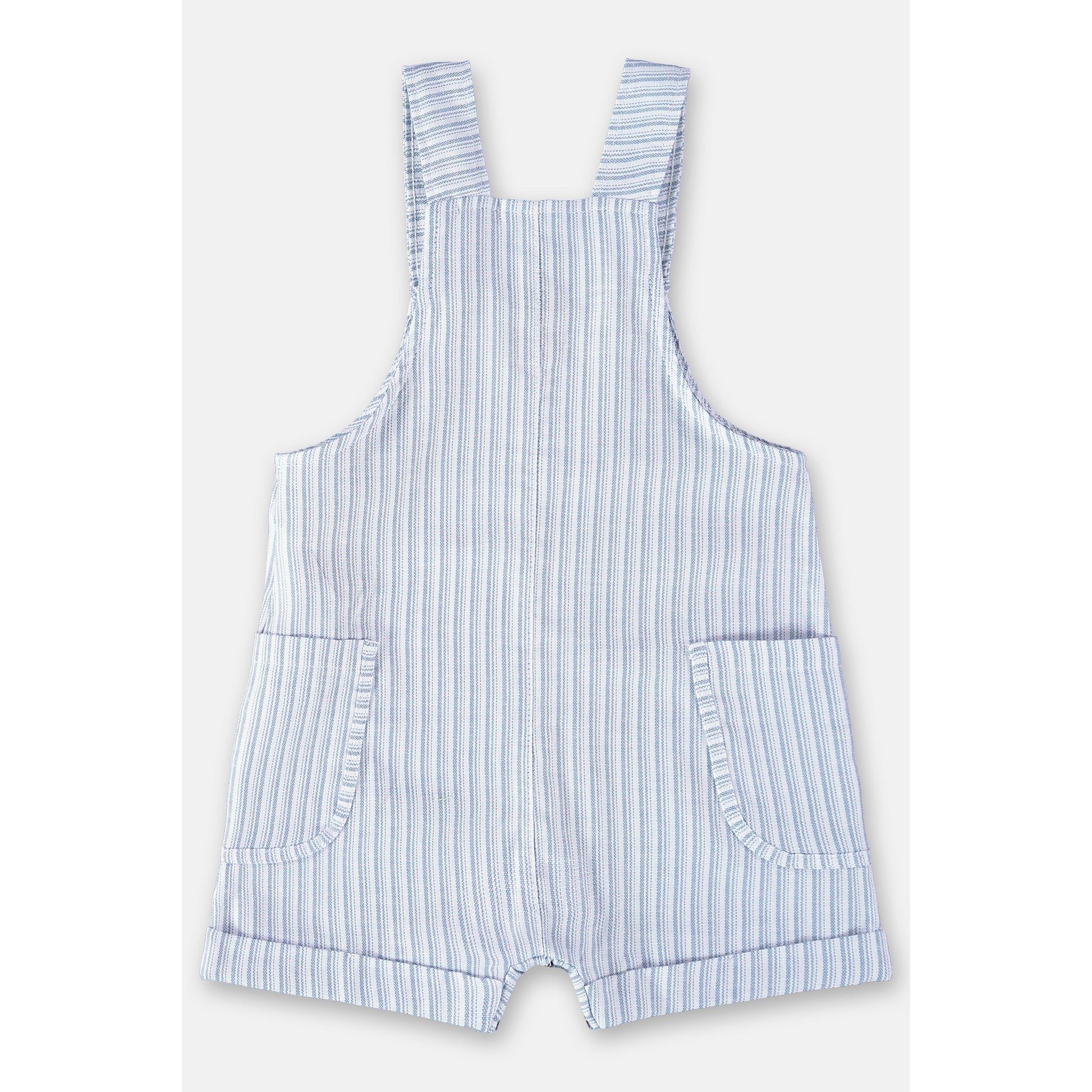 Yarn dyed woven overalls PEEK A BOO