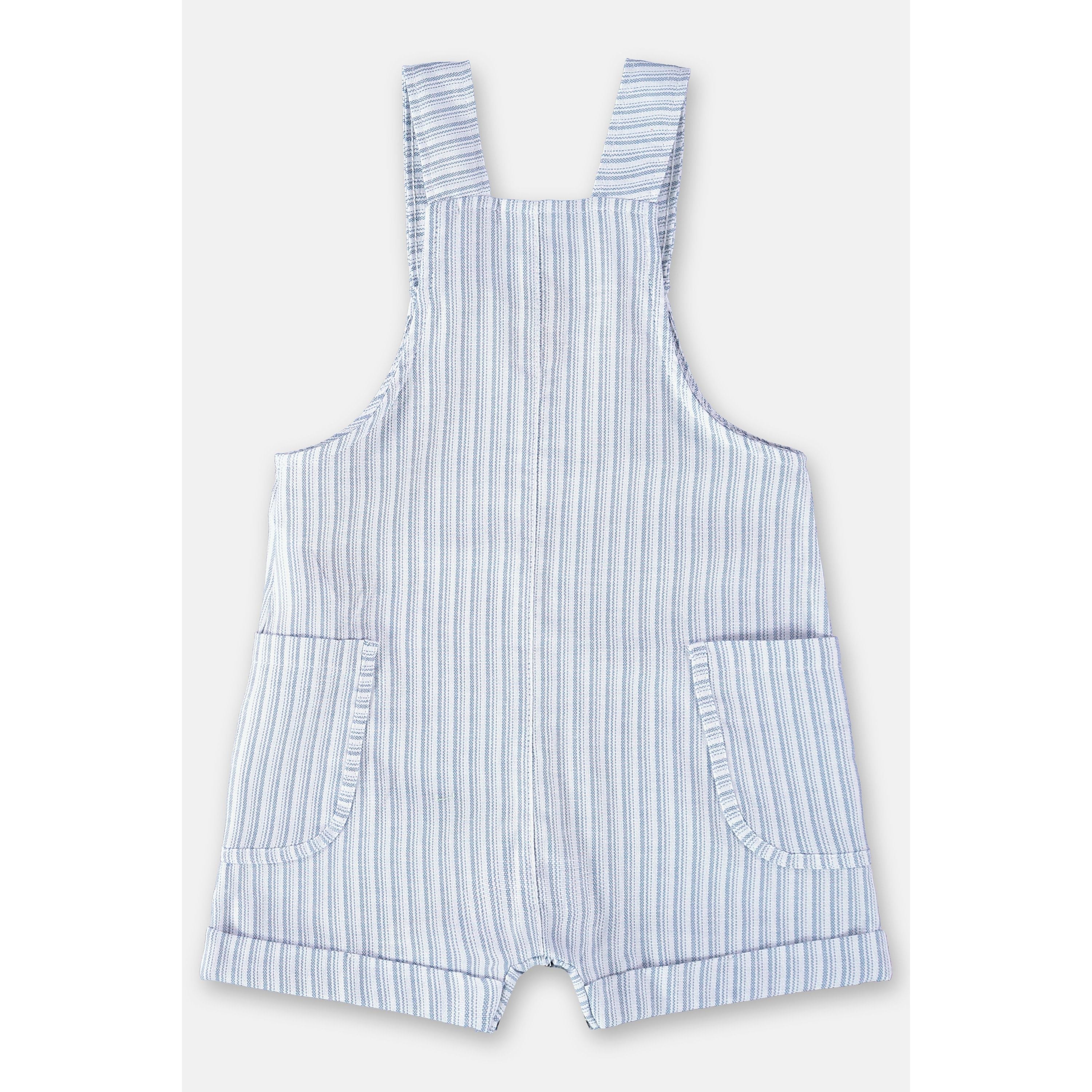 Yarn dyed woven overalls PEEK A BOO
