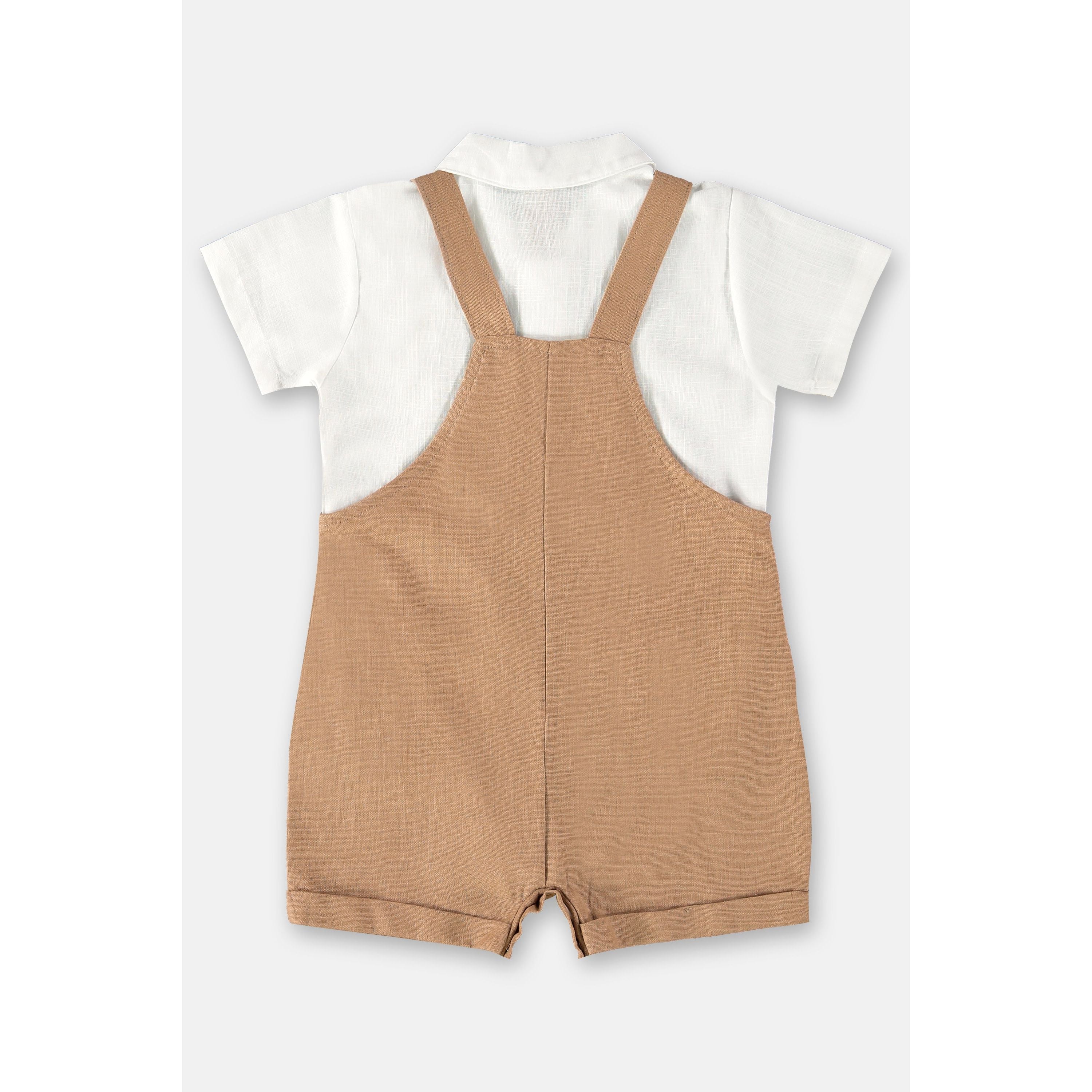 Boys Set - Linen overalls