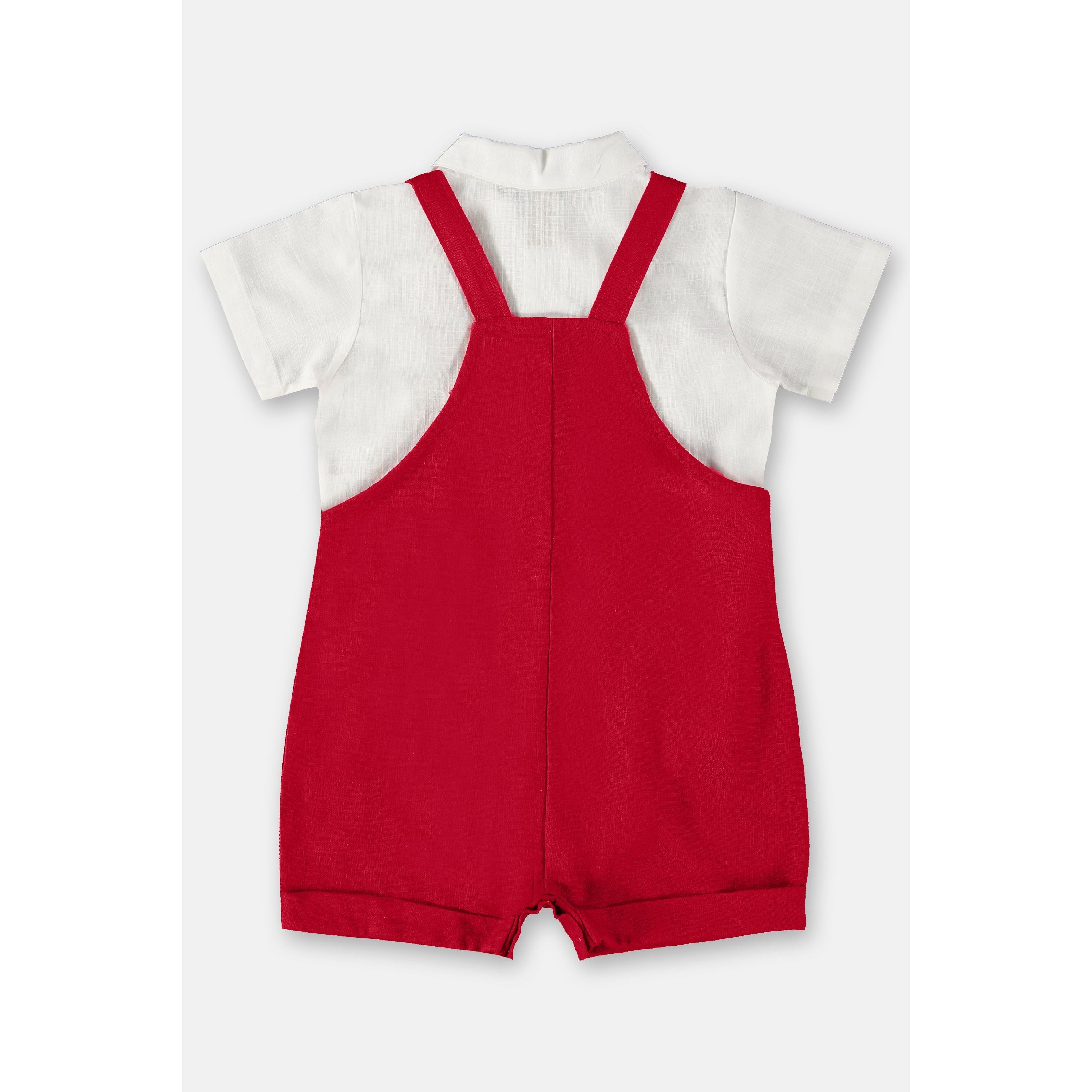 Boys Set - Linen overalls