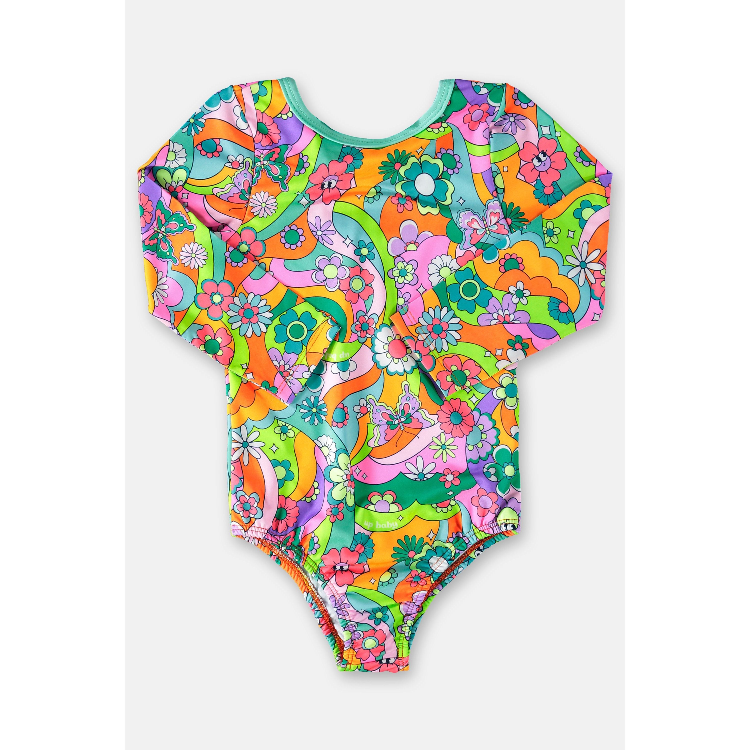 Happy Flowers Swimsuit PEEK A BOO