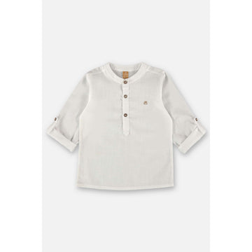 45586 - Woven blouse PEEK A BOO