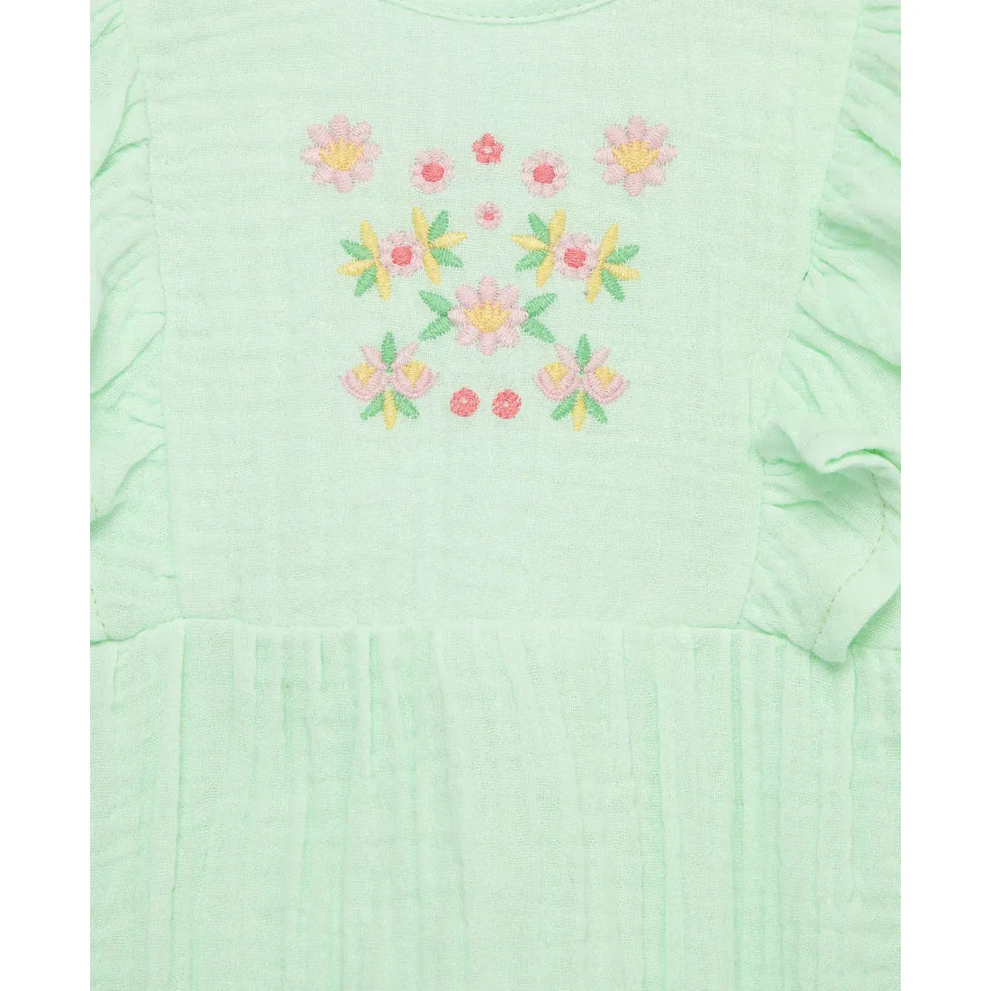 floral gauze bubble & headband set