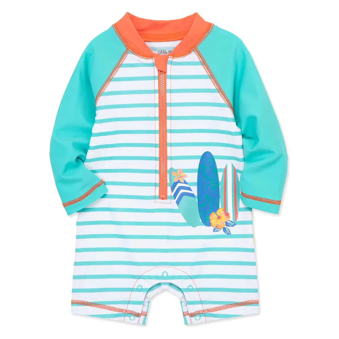 tropical long sleeve infant rashguard suit