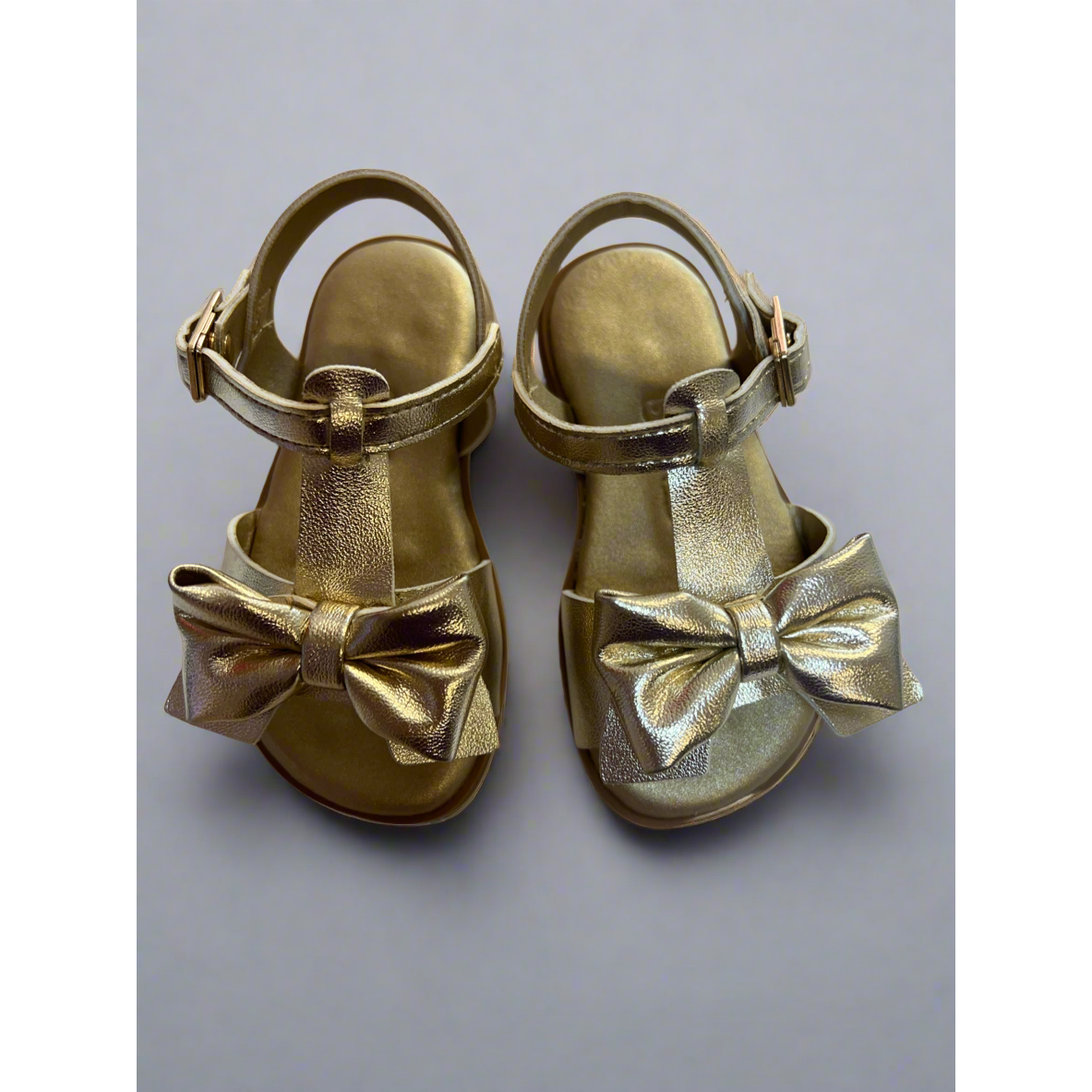 shine leather sandals