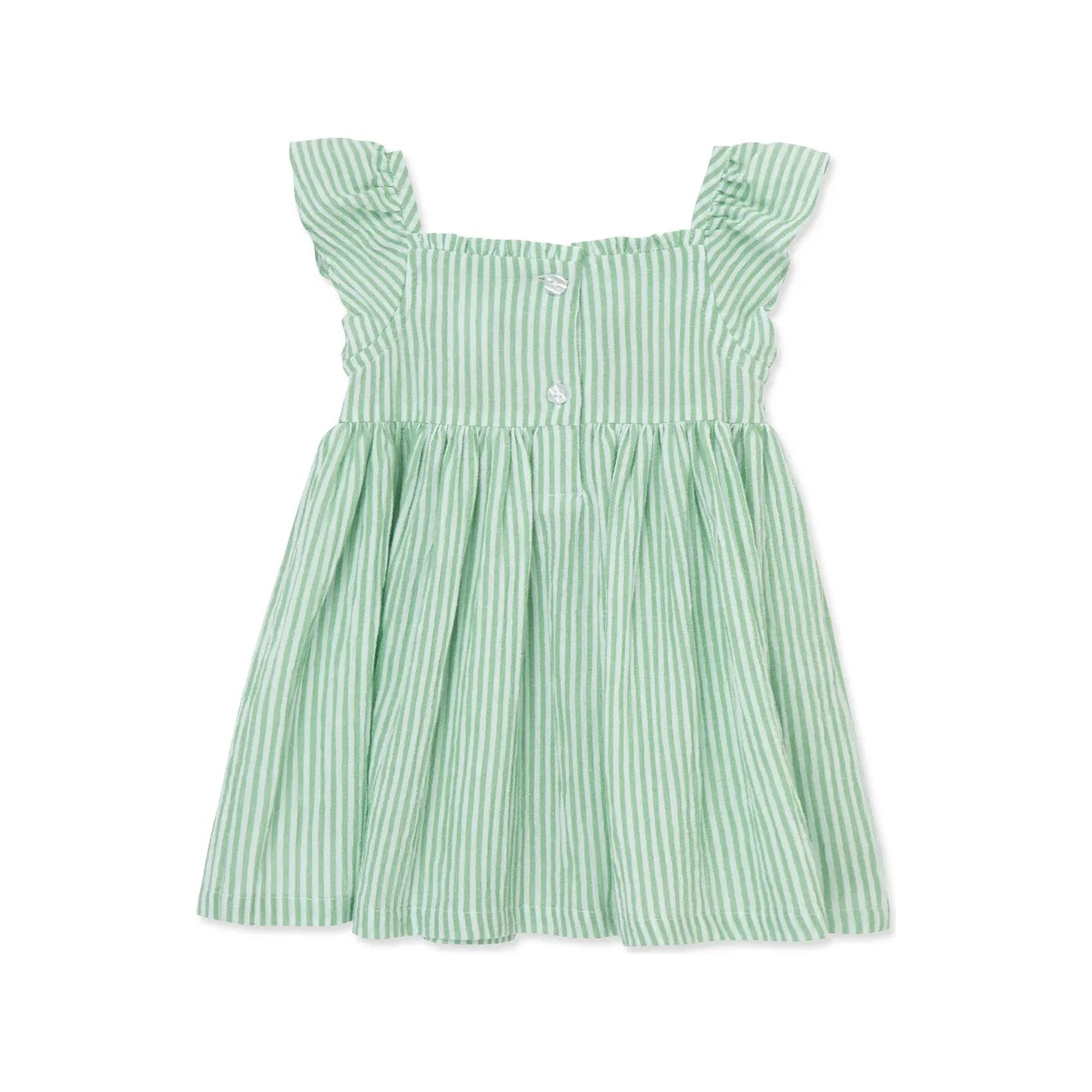 Green Embroidered Sundress with Panty PEEK A BOO