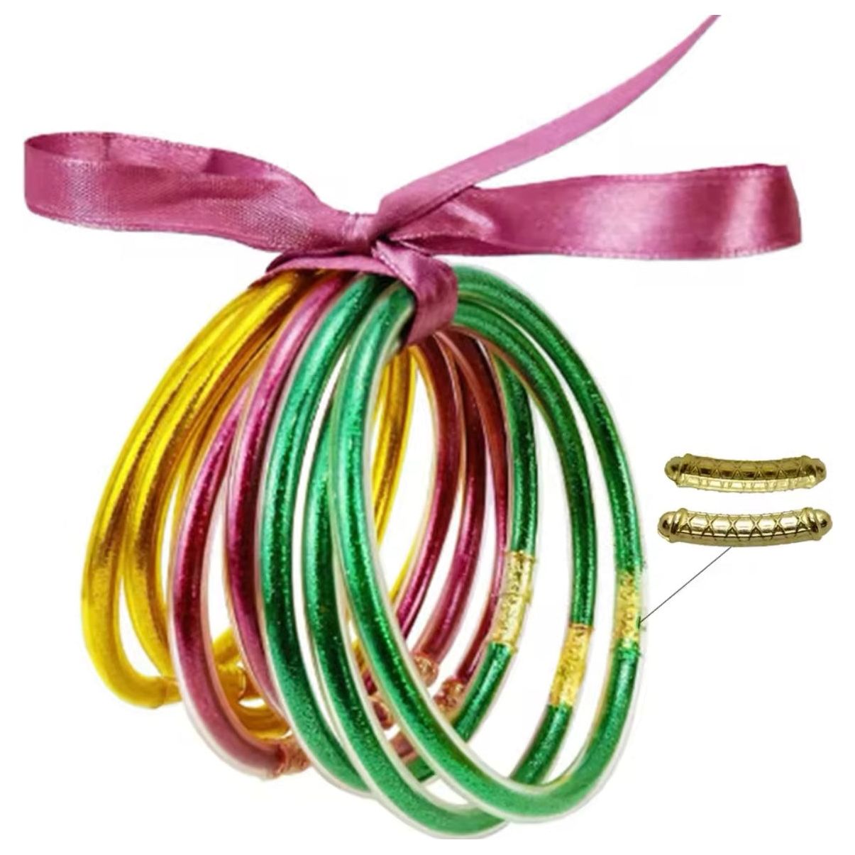 9Pcs/set Shiny Bracelets Xtra Small PEEK A BOO