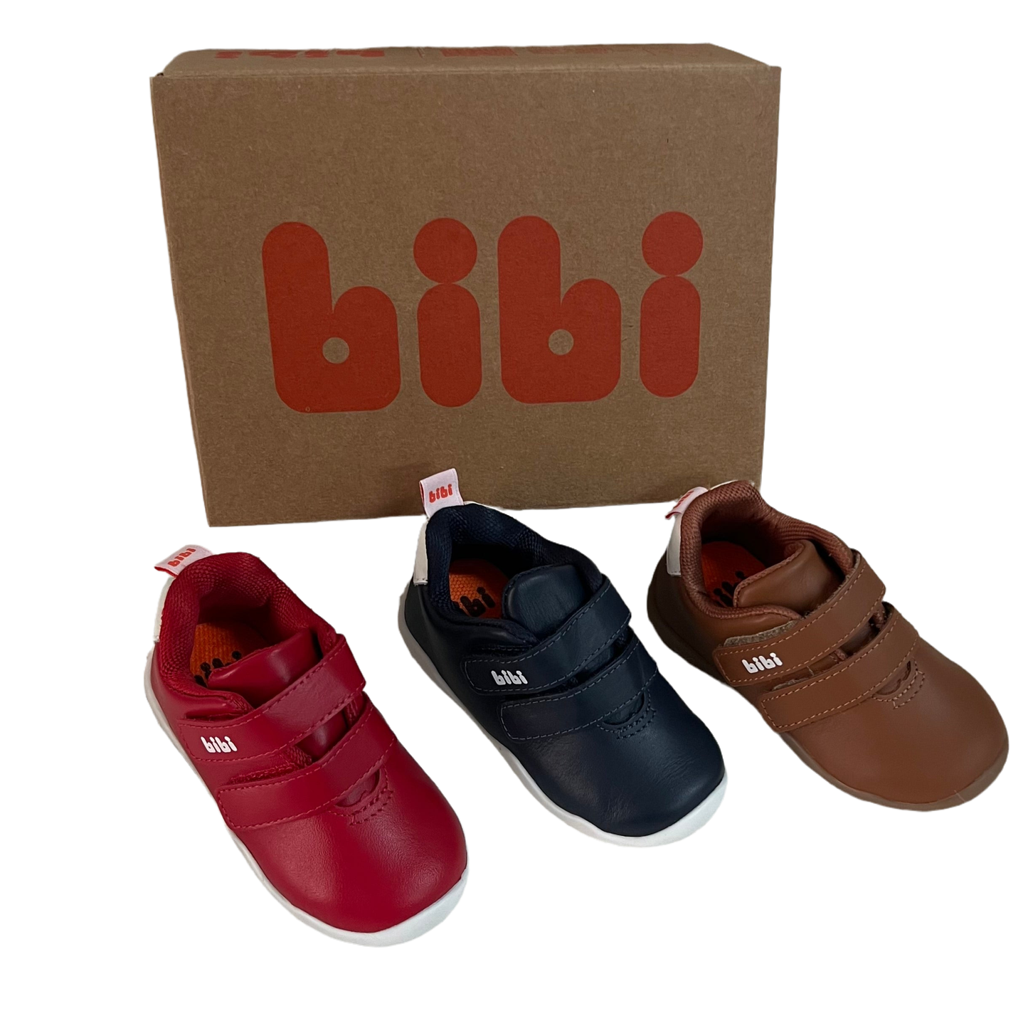 bibi leather two velcro strap