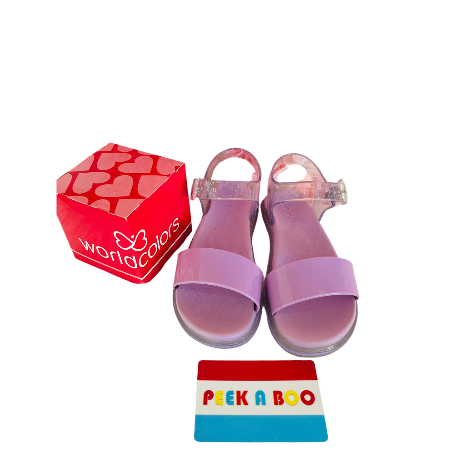 lilas glitter sandal