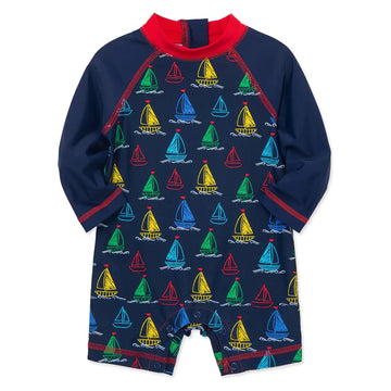 Boat Long Sleeve Infant Rashguard PEEK A BOO