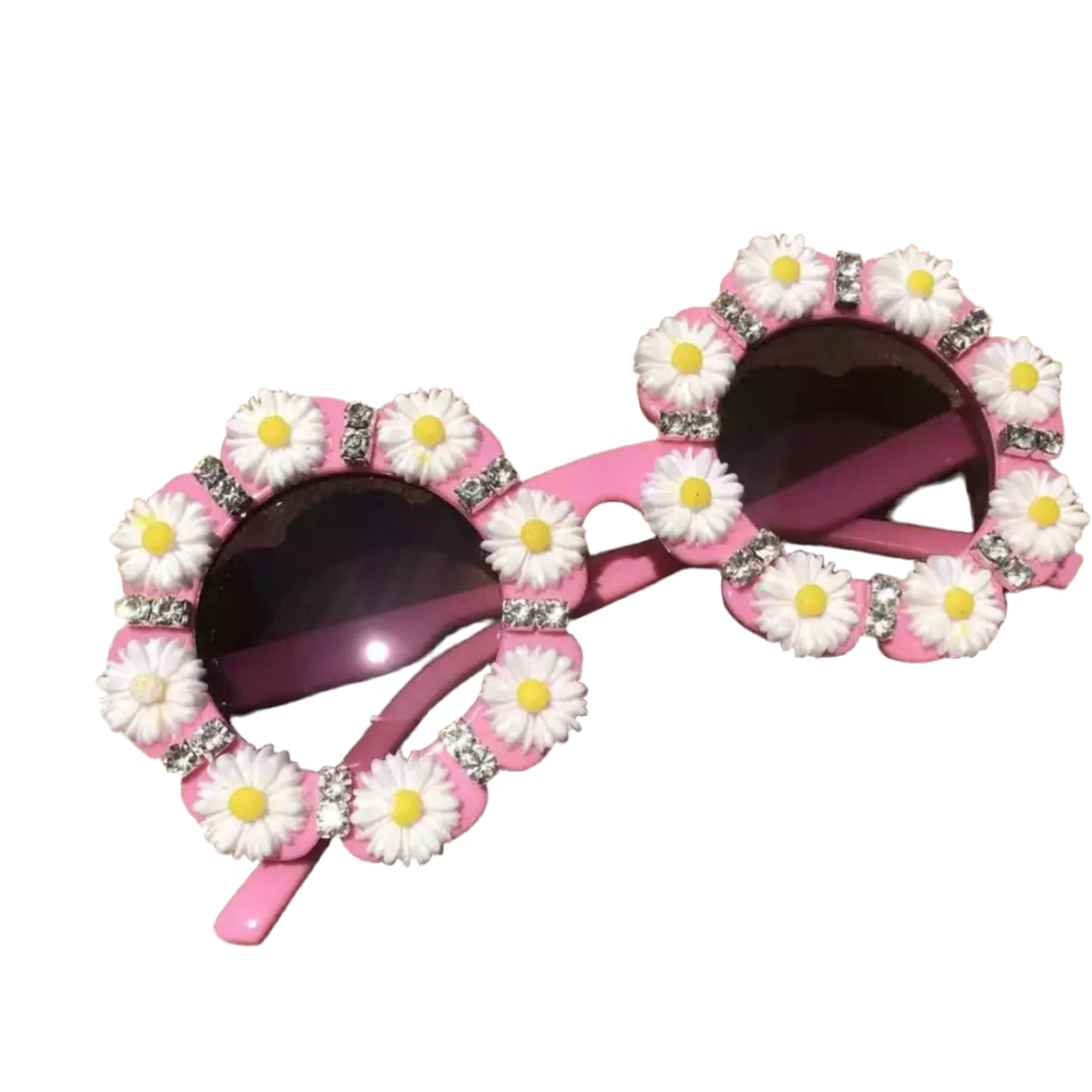 daisy white sunglasses