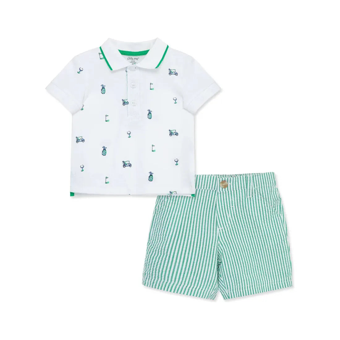 golf polo short set