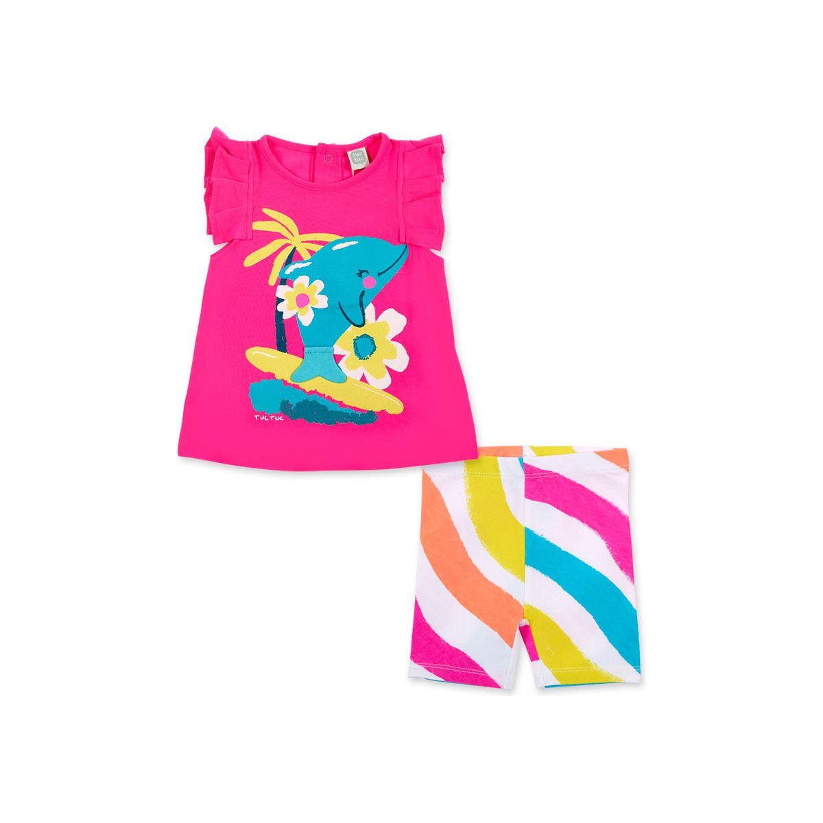 fuchsia knit set for girl laguna beach collection