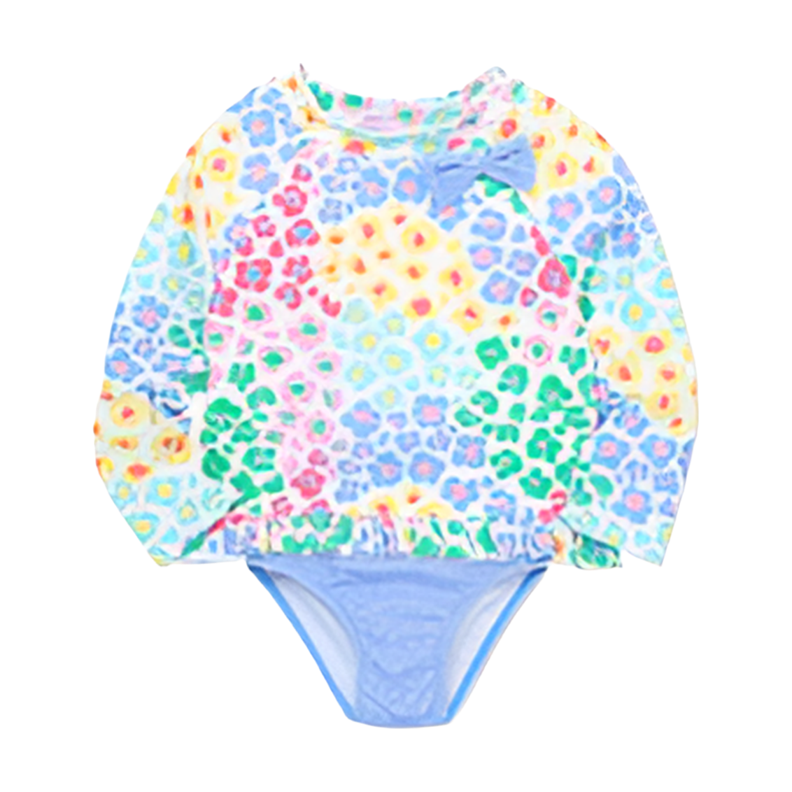 leopard toddler 2-pc long sleeve rashguard
