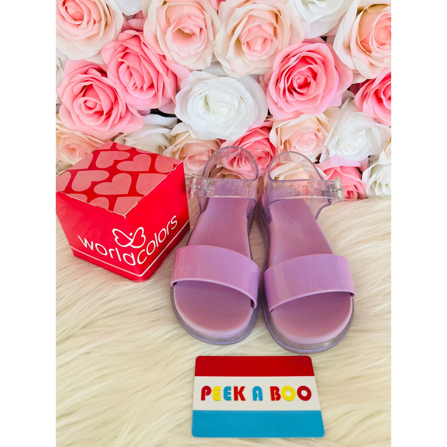 lilas glitter sandal