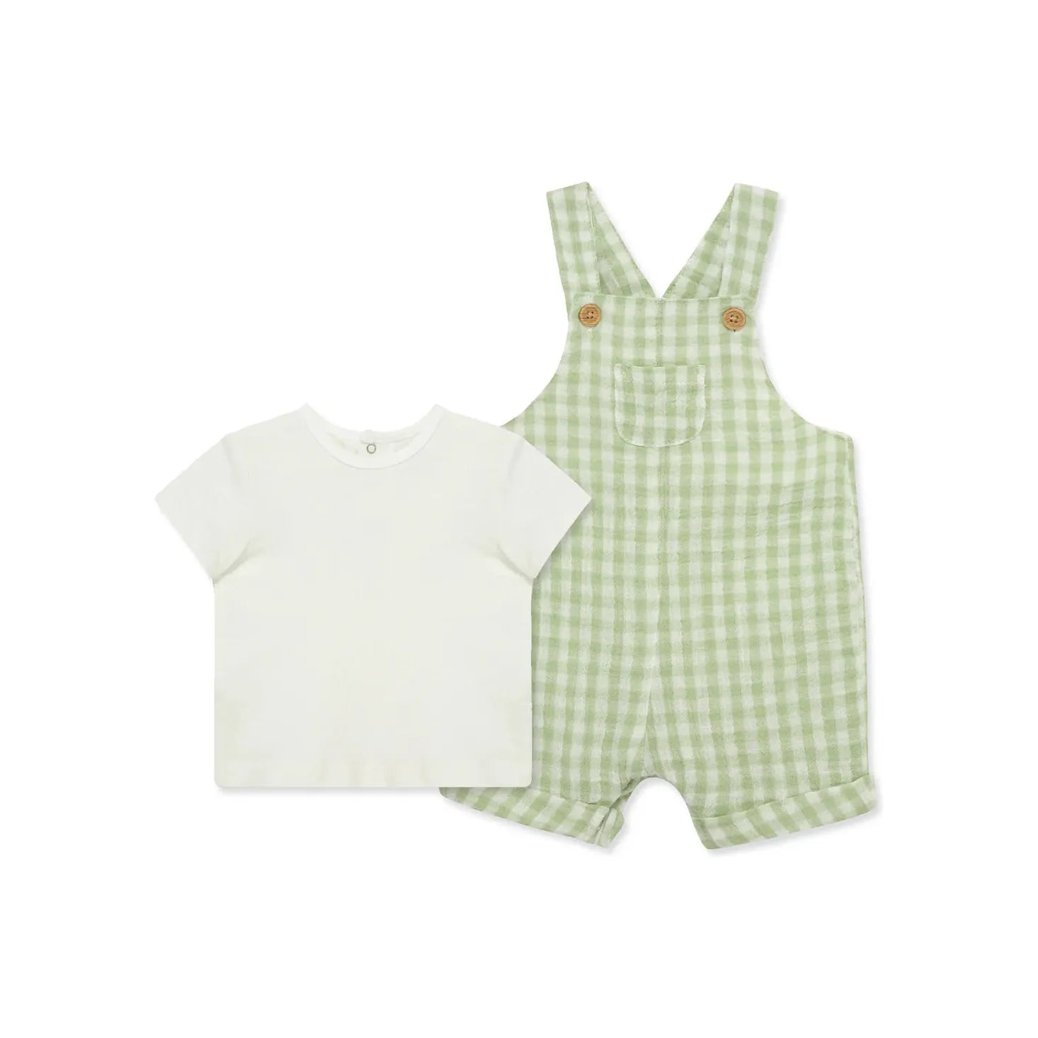 Check Gauze Shortall Set PEEK A BOO