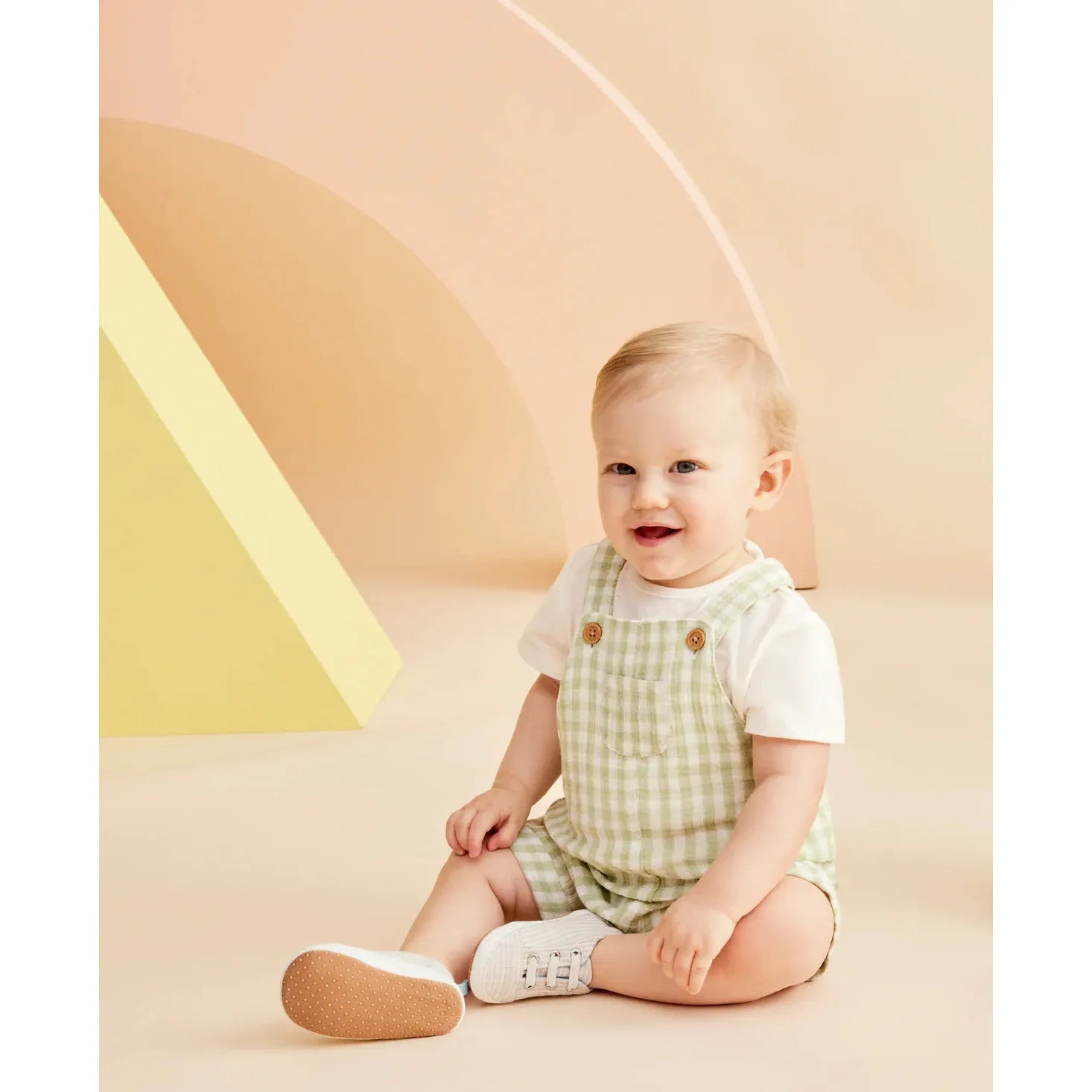 Check Gauze Shortall Set PEEK A BOO