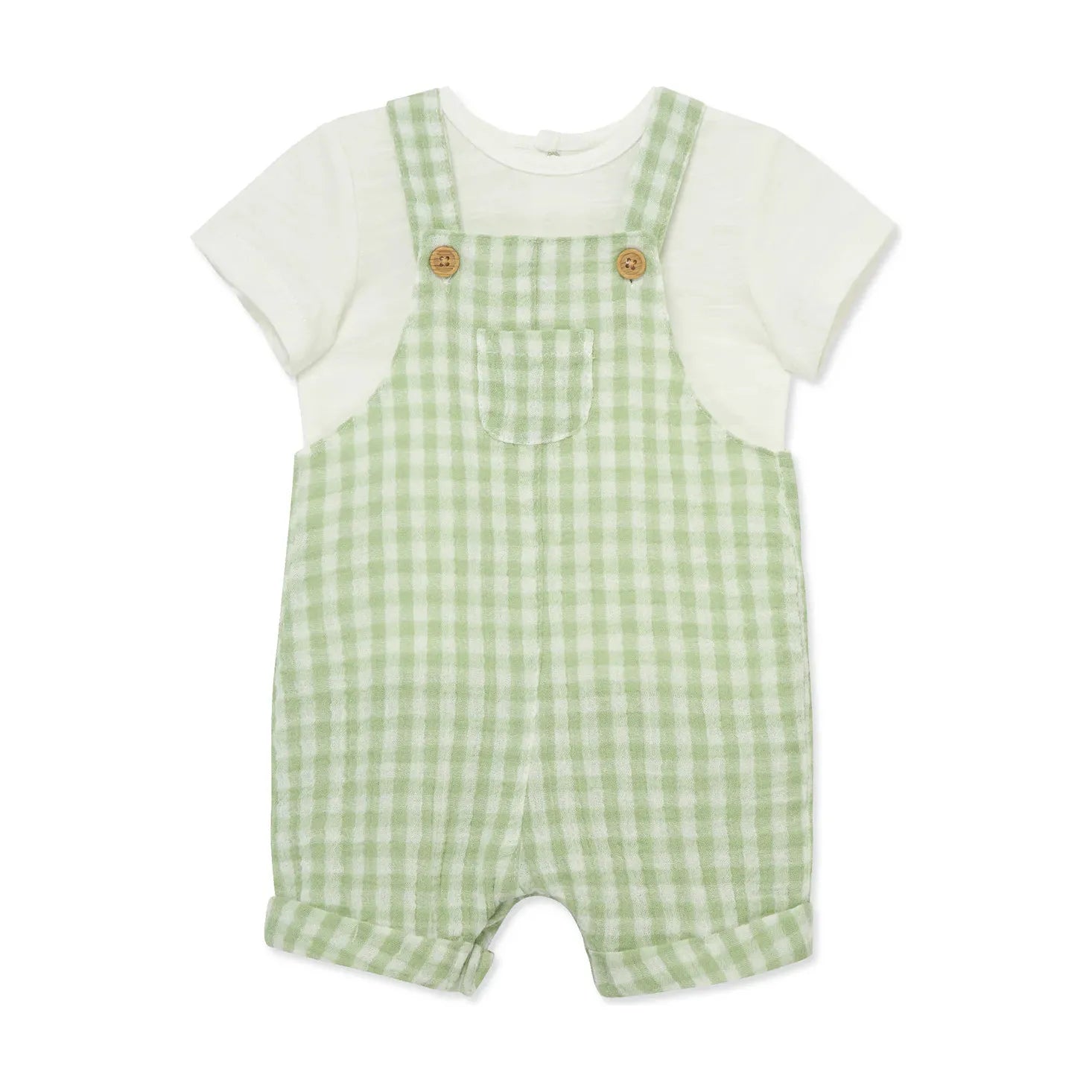Check Gauze Shortall Set PEEK A BOO