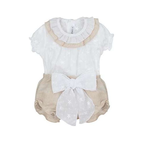 17621 Girls T-Shirt And Knickers PEEK A BOO