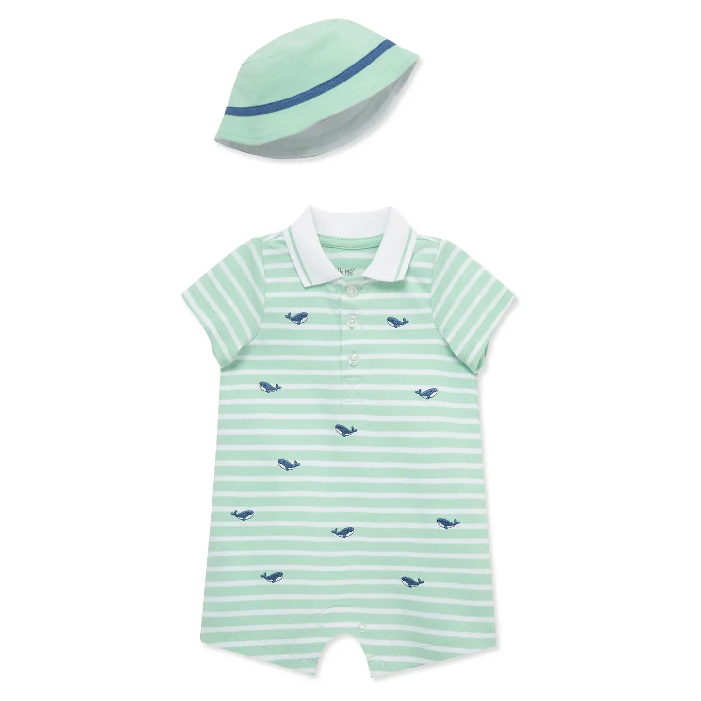 whales romper & hat