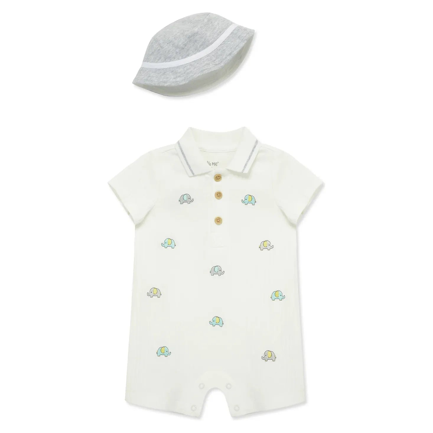 Elephants Romper & Hat PEEK A BOO