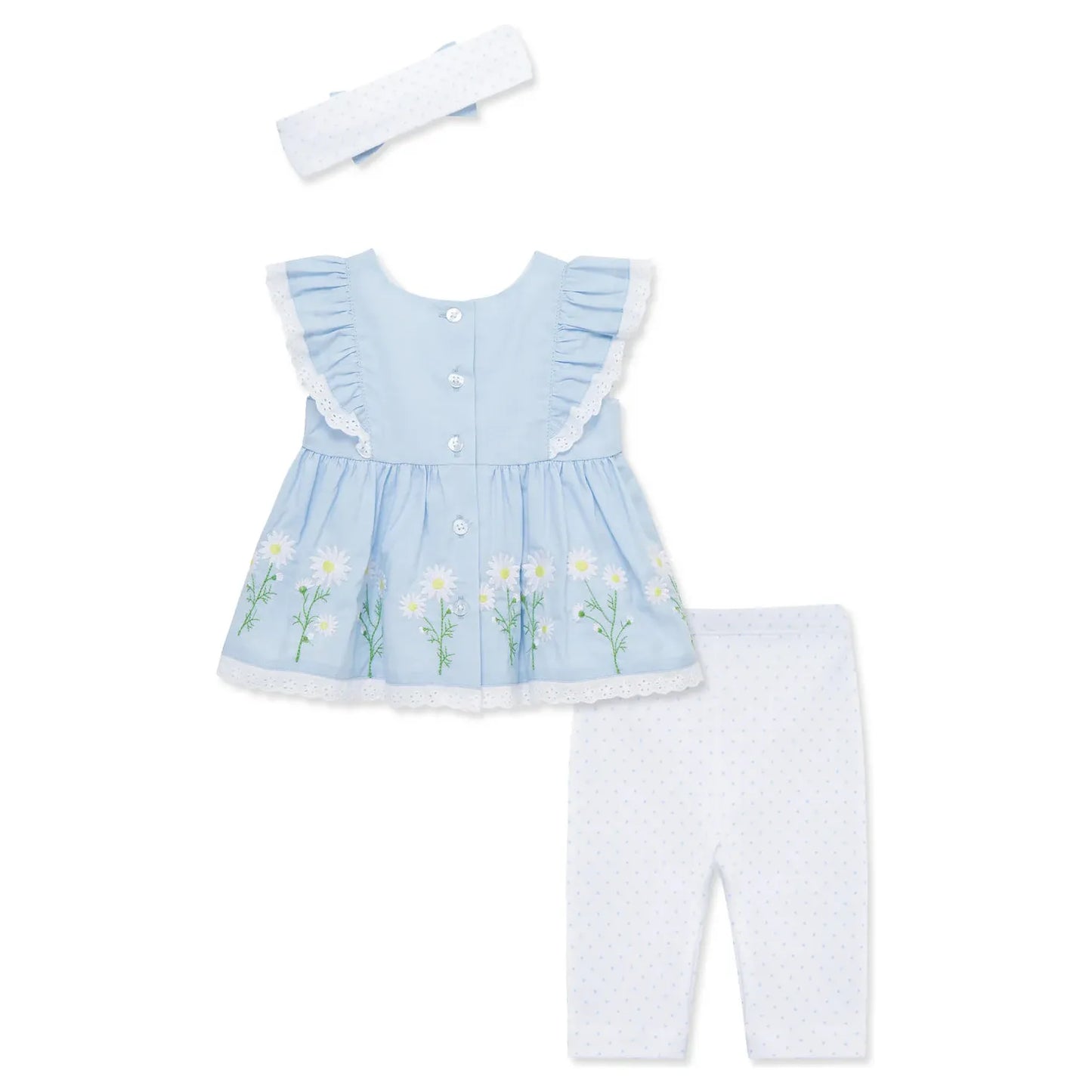 daisy bordert woven tunic set