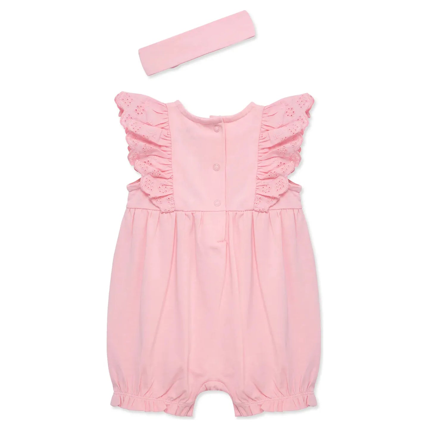 candy eyelet romper & headband set