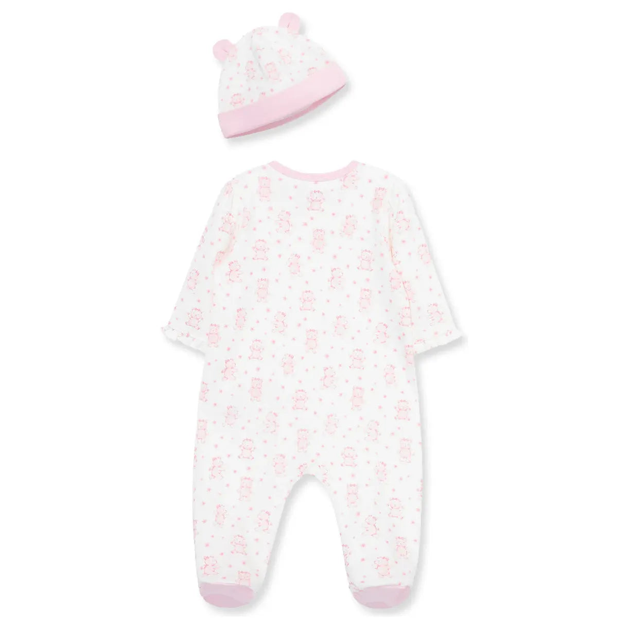 joyful bear 2-way-zip footie & hat