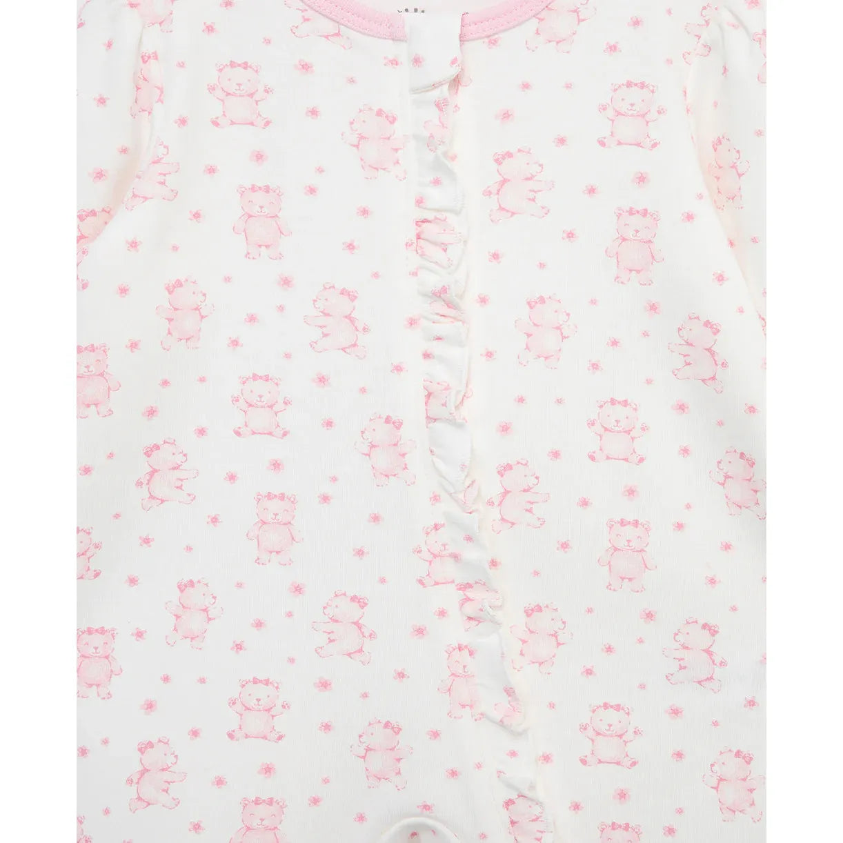 joyful bear 2-way-zip footie & hat