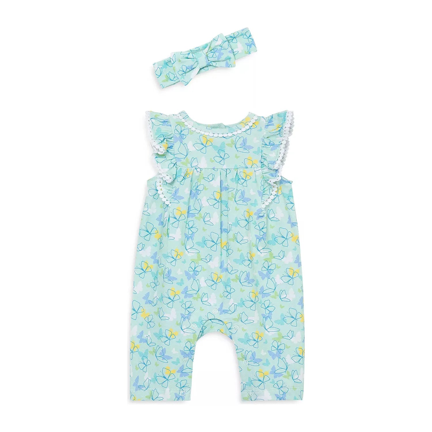 Girls' Butterflies Jumpsuit & Headband PEEK A BOO