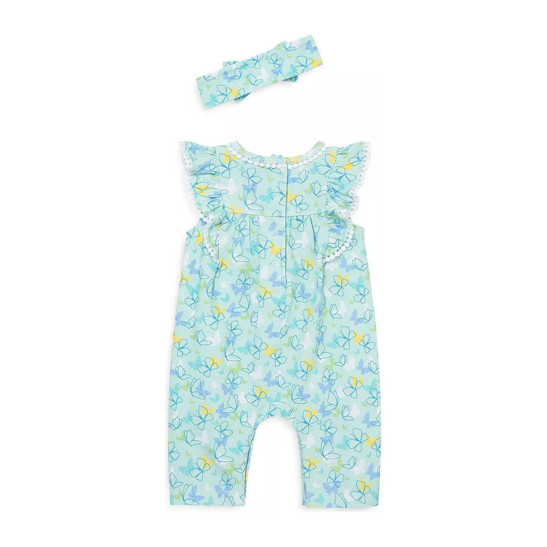 Girls' Butterflies Jumpsuit & Headband