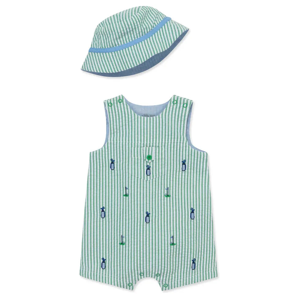 Golf Woven Sunsuit & Hat PEEK A BOO
