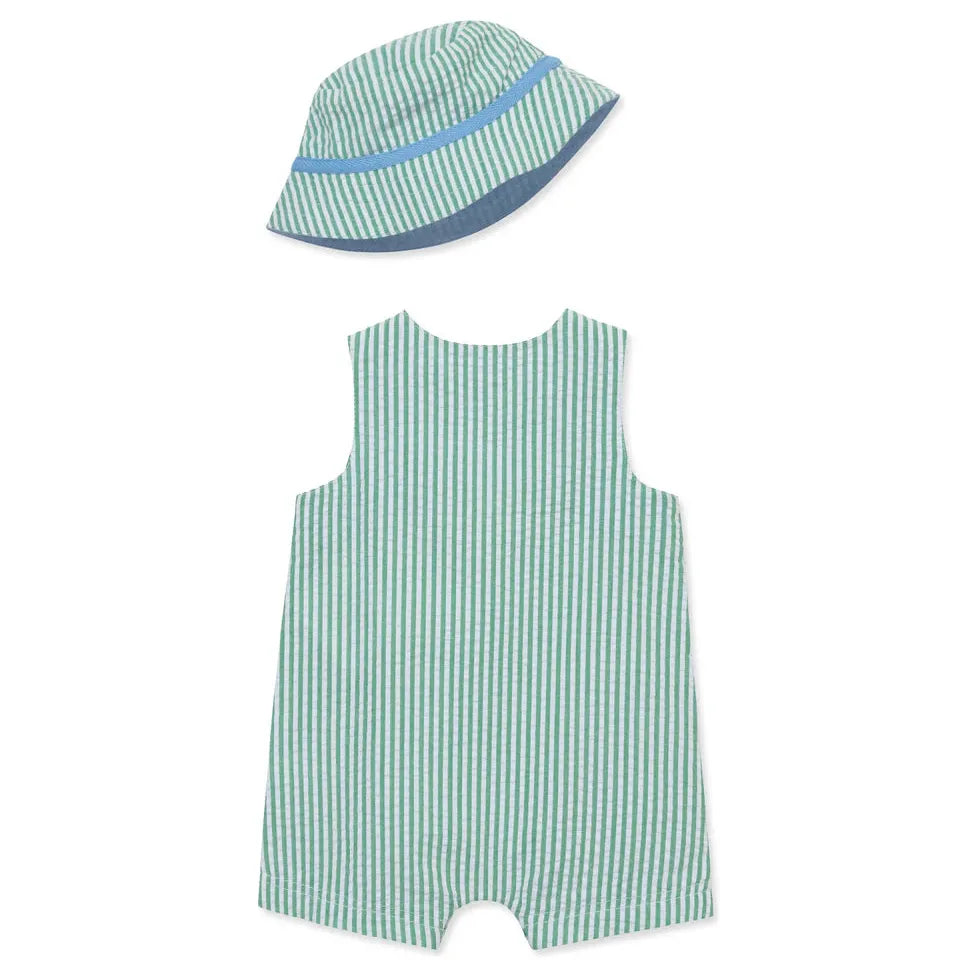 Golf Woven Sunsuit & Hat PEEK A BOO