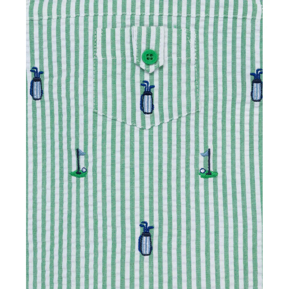 Golf Woven Sunsuit & Hat PEEK A BOO