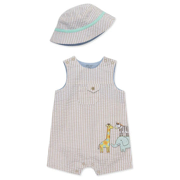 Safari Woven Sunsuit & Hat PEEK A BOO