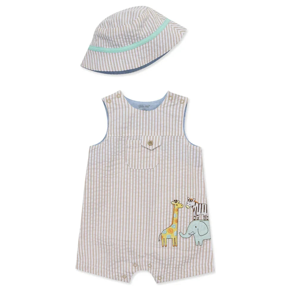 Safari Woven Sunsuit & Hat PEEK A BOO
